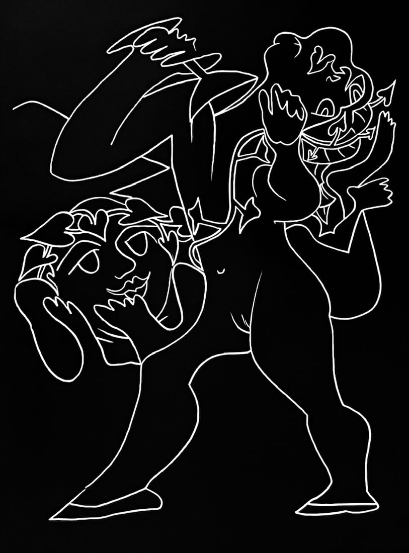 Francoise Gilot Lithograph Starting to dance 1975 (1 of 1)