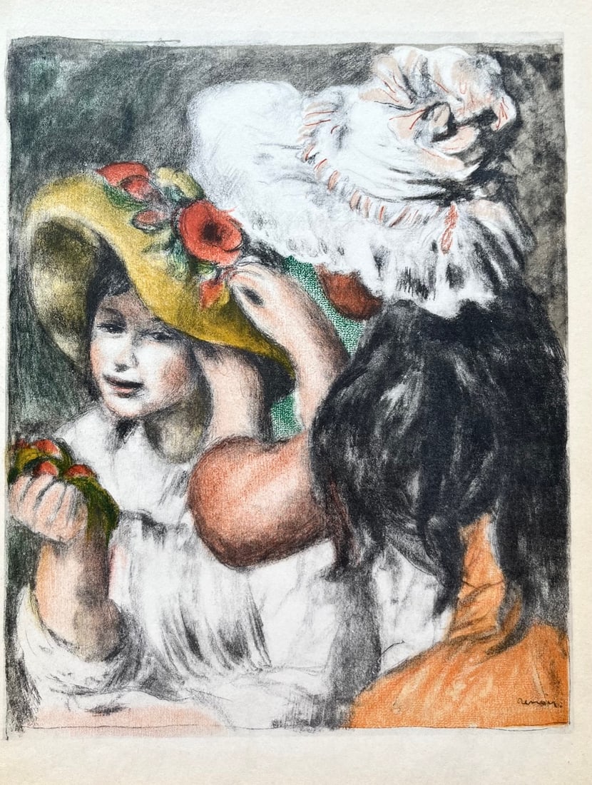 Pierre-Auguste Renoir Lithograph 5 Le Chapeau Epingle - full colors (1 of 1)
