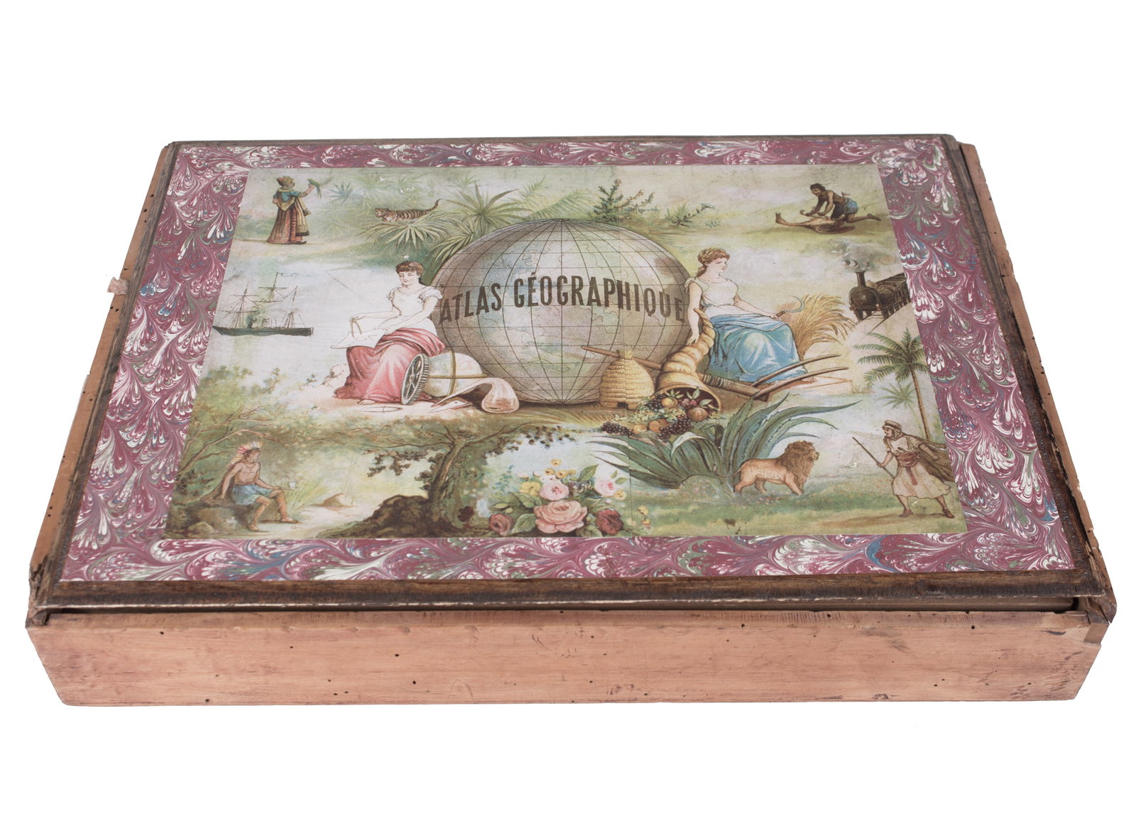 Antique Felix Delamarche: Charles-Francois Delamarche (1740-1817), the founder of the family firm, was a prominent French geographer and mapmaker in the late 18th century. His legacy continued through his son, Félix Delam