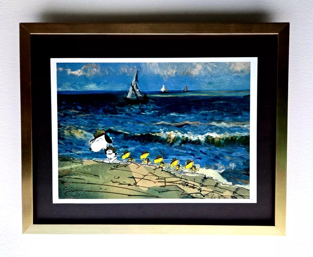 Death NYC Original FramedPop Art Hand Signed SNOOPY THE PEANUTS COA #8 (1 of 3)