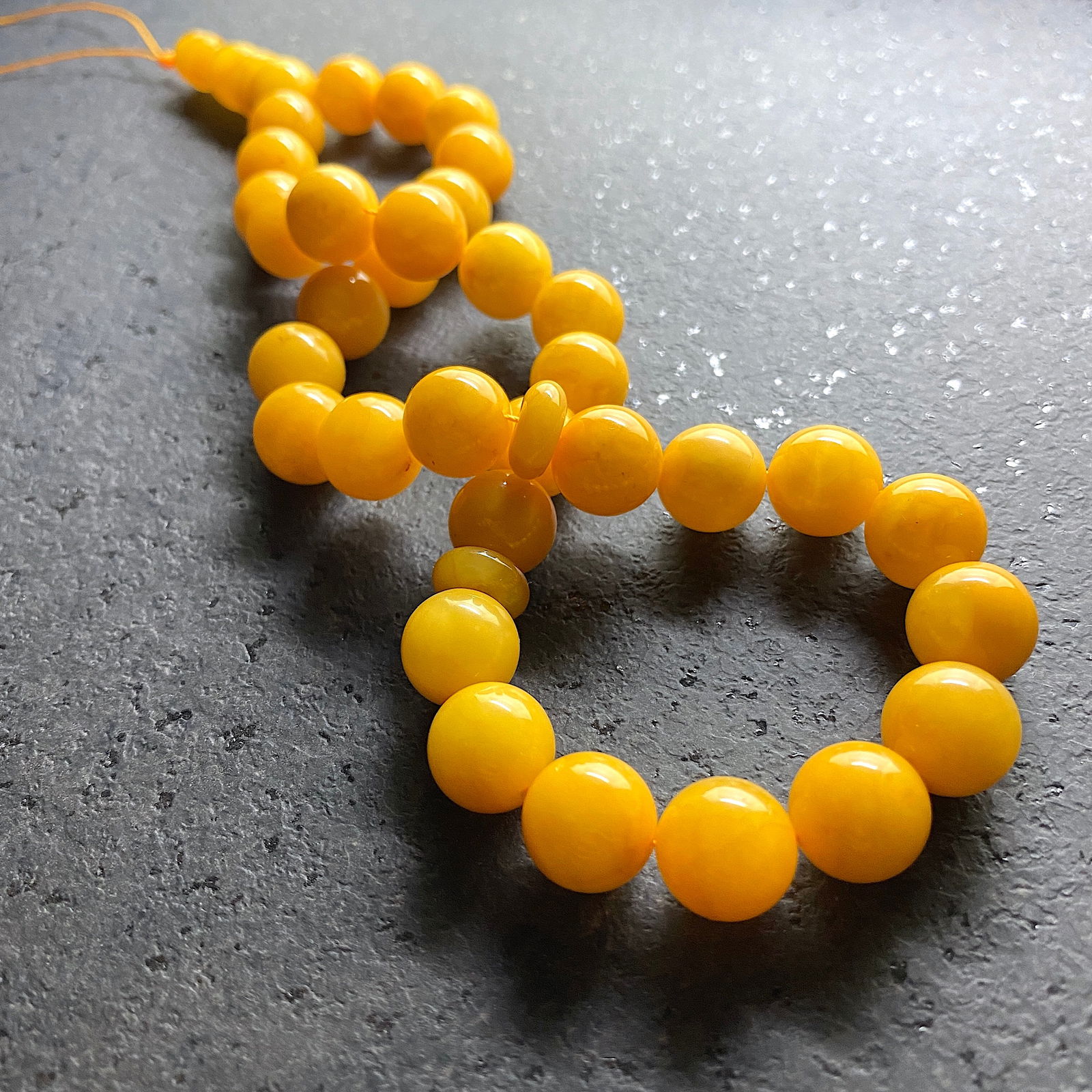 Remarkable Vintage Amber Tesbih made from Round Amber beads (1 of 15)