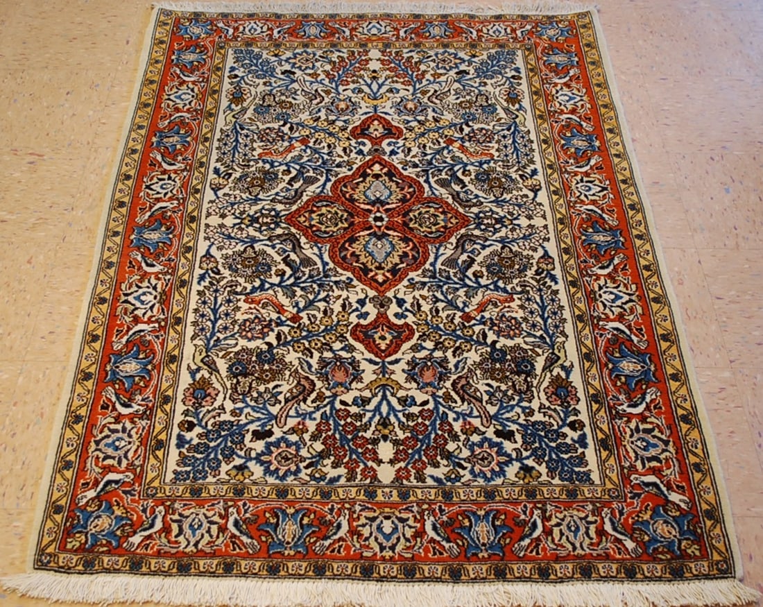 PERSIAN QOME RUG 3.7x5 (1 of 9)