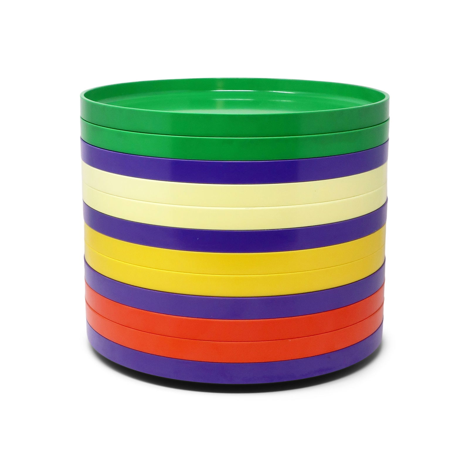 Multicolor Massimo Vignelli for Heller Plates - Set of 12 (1 of 6)