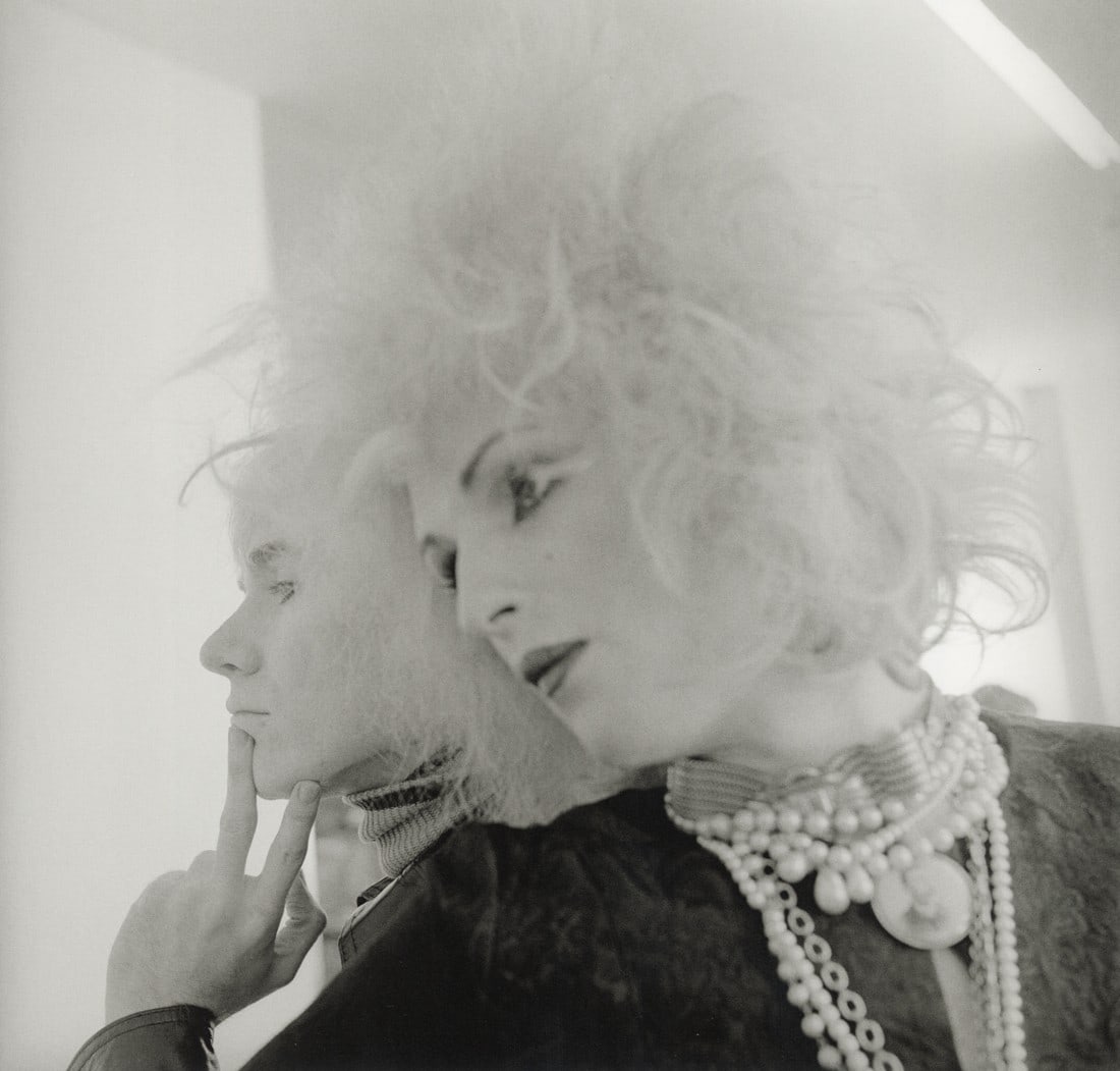CECIL BEATON - Andy Warhol, Candy Darling, NY, 1969: Artist: Cecil Beaton Title: Andy Warhol and Candy Darling, The Factory, New York, 1969 Medium/Date: Photo Litho, 2015, China Dimensions: 10.2x9.75" Descripition: Heat Wax Mounted on 12x16" Conservatio
