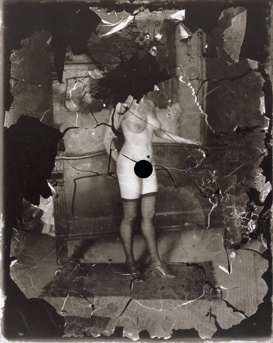 E.J. BELLOCQ - Prostitute, New Orleans, 1912: Artist: E.J. Bellocq Title: Prostitute, New Orleans, 1912 Medium/Date: Photo Litho, 1996, Italy Dimensions: 7.9x9.95" Descripition: Heat Wax Mounted on 11x14" Conservation Board Artist Bio: John Ernes