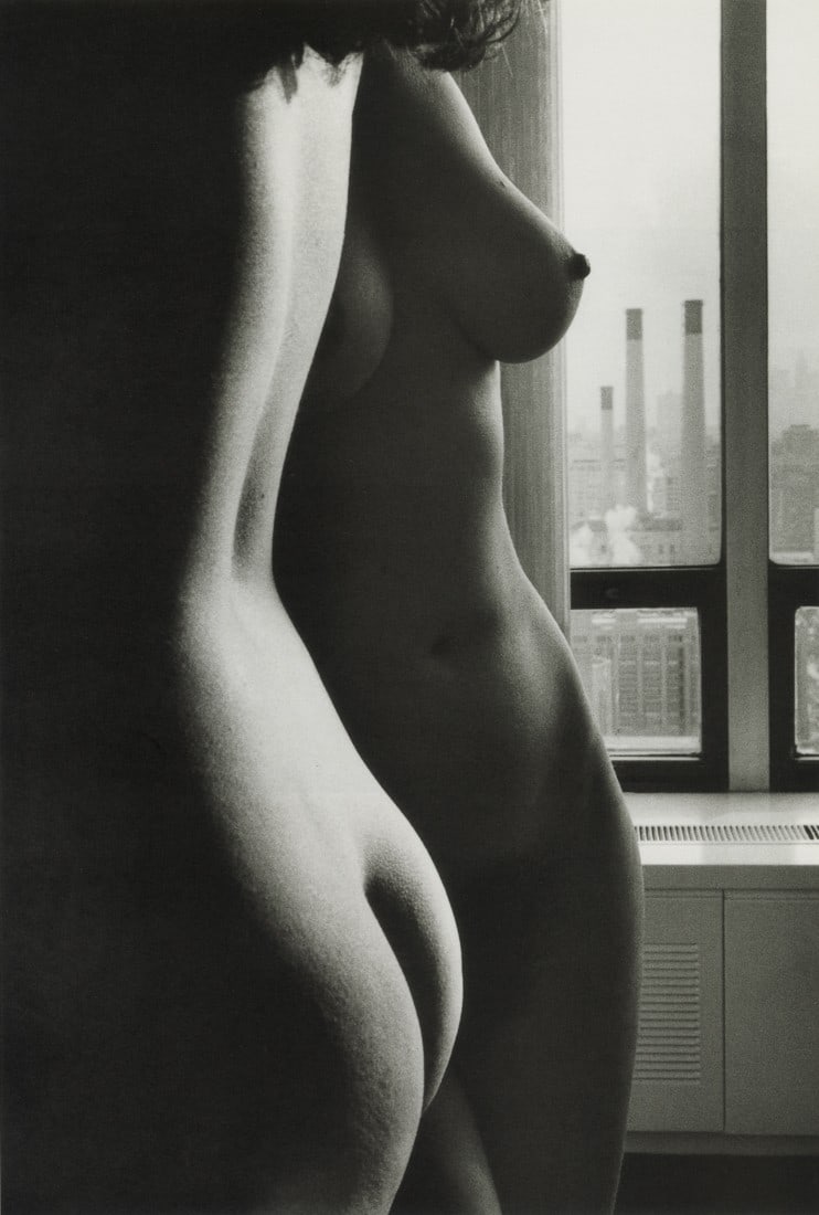 LUCIEN CLERGUE - Two Figures by the Fireplace, New York, 197: Artist: Lucien Clergue Title: Two Figures by the Fireplace, New York, 197 Medium/Date: Photo Litho, 1999, Germany Dimensions: 8.2x12.15" Descripition: Heat Wax Mounted on 12x16" Conservation Board Art