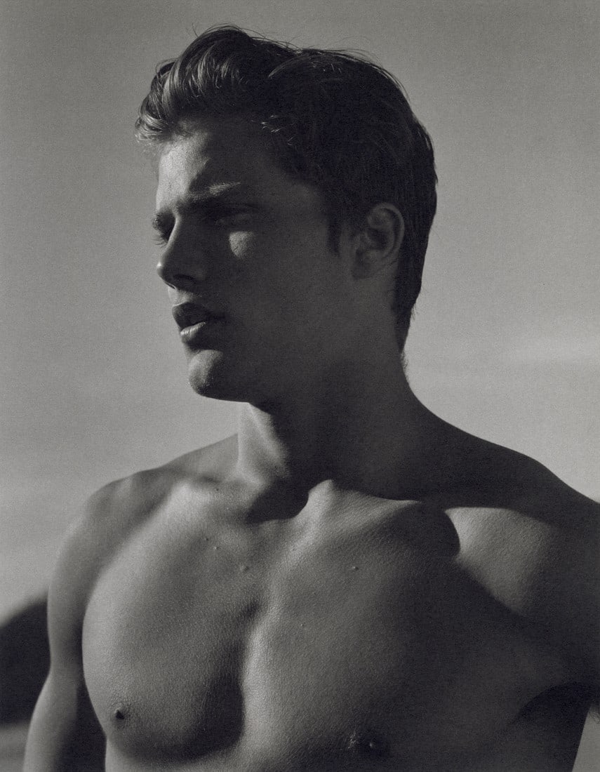BRUCE WEBER - Tom, Adirondack Park, 1988: Artist: Bruce Weber Title: Tom, Adirondack Park, 1988 Medium/Date: Sheet Fed Gravure, 1990, USA Dimensions: 7.3x9.4" Descripition: Heat Wax Mounted on 11x14" Conservation Board Artist Bio: Bruce Weber