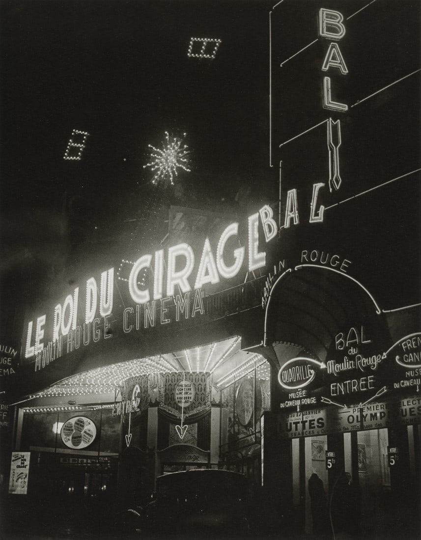 BRASSAI - Bal du Moulin Rouge, 1930-34: Artist: Brassai Title: Bal du Moulin Rouge, 1930-34 Medium/Date: Photo Litho, 2000, Italy Dimensions: 7x8.95" Descripition: Heat Wax Mounted on 8.5x11" Conservation Board Artist Bio: Brassai was a Hun
