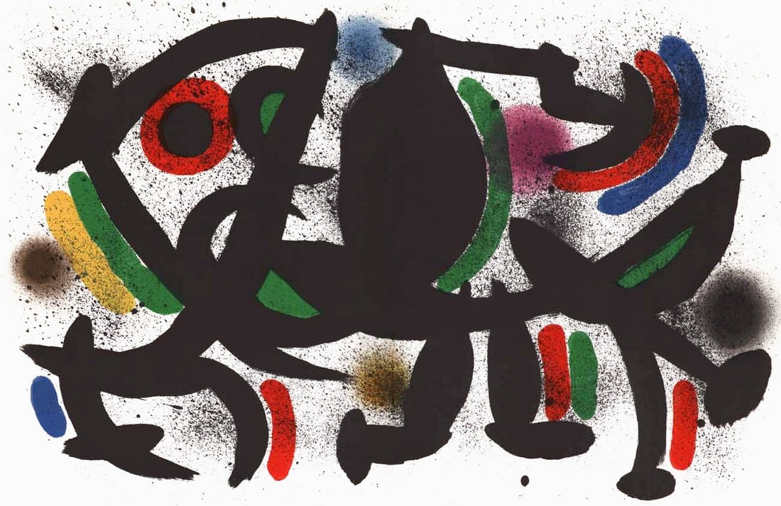 Joan Miro Original Lithograph v1-8d Mourlot 1970 (1 of 1)