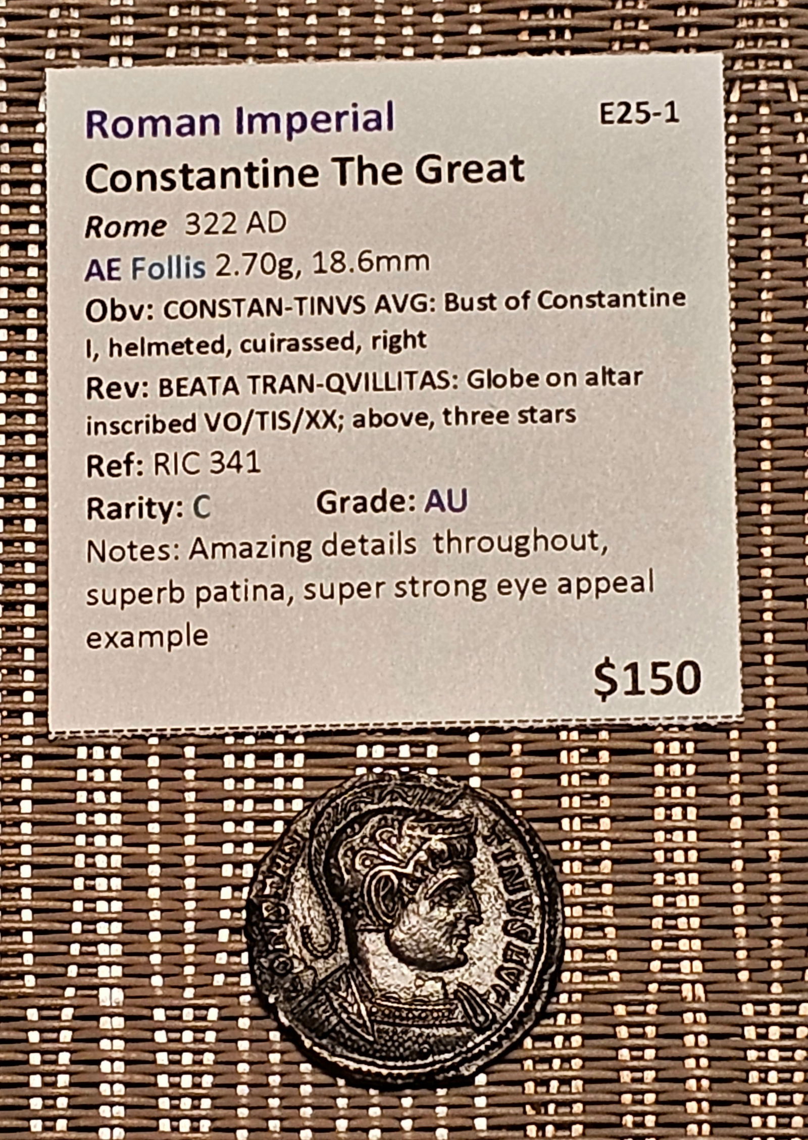 Roman Imperial Constantine The Great (1 of 3)
