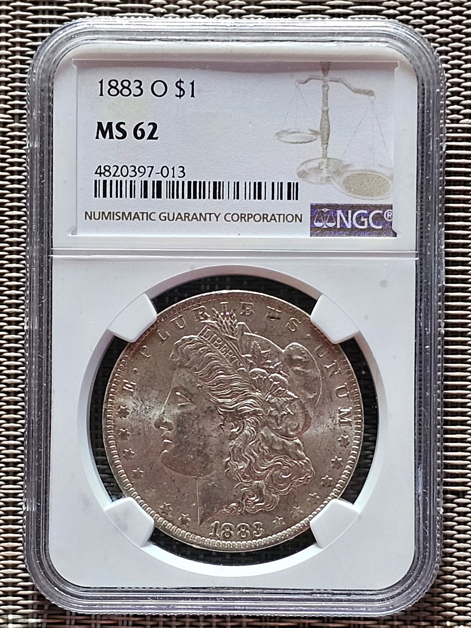 1883 O Morgan Silver Dollar NGC MS62 (1 of 3)