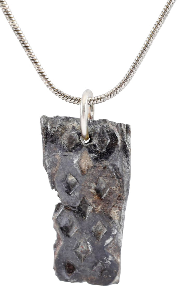 RARE VIKING WOMAN WARRIOR’S BRACELET PENDANT NECKLACE: 10th-11th century AD. Vikings were highly skilled metallurgists, and as a result, breaking metal had supernatural significance for them. Breaking ringjarn (iron rings) as shown on the Larbro Stone, wa