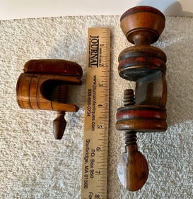 2 Wooden Sewing Clamps