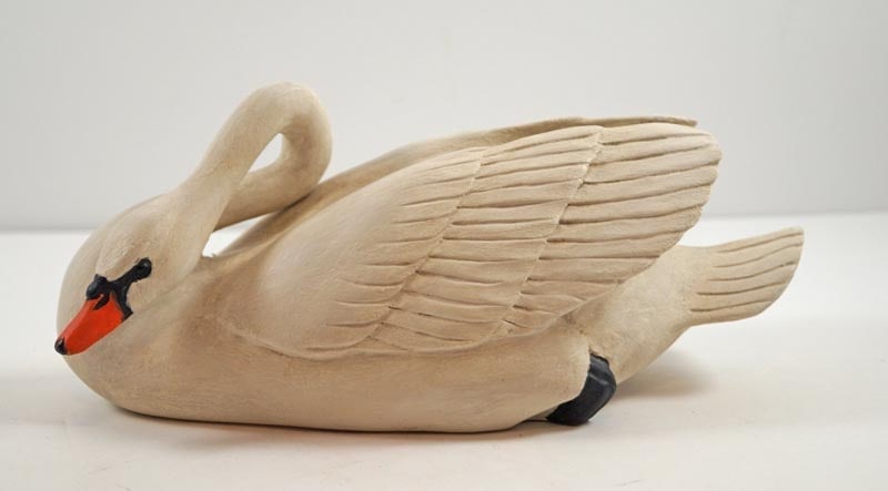 Mute Swan Wood Carving by Robert Moreland (1 of 9)