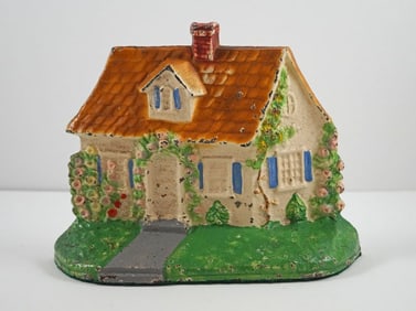 Antique Cape Cod Cottage Cast Iron Hubley Doorstop