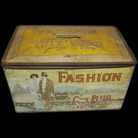Antique Fashion Cut Plug Tobacco Tin