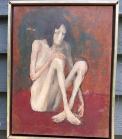 20th century oil painting M. Swang NYC 1950