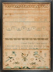 Newburyport Sampler by Susanna Teel born 1768