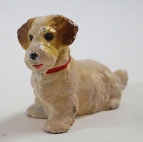Sealyham Terrier Dog Cast Iron Hubley Paperweight