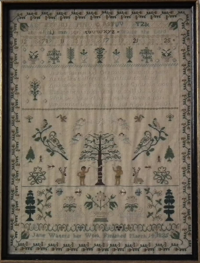 Antique Sampler, 1825 by Jane Waters (1 of 20)