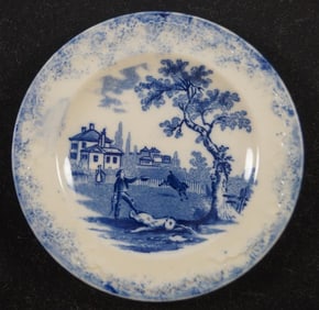 Child’s China Blue Plate 4 3/8” #19