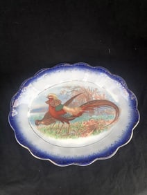 Flow Blue Game Bird Platter