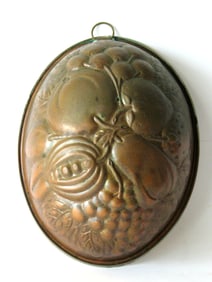 Antique copper food mold.