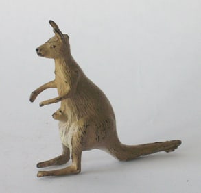 Vintage cast metal Kangaroo made in England.