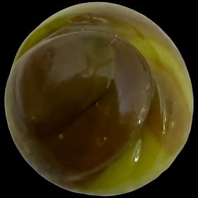 Antique Glass Marble Large Green early