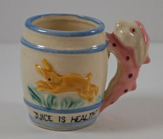 Children’s Ceramic Juice Is Healthy Mug Rabbit