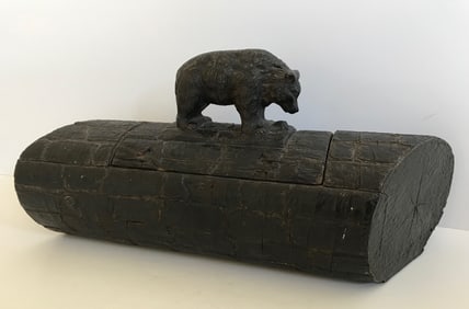 Rustic Box with Bear