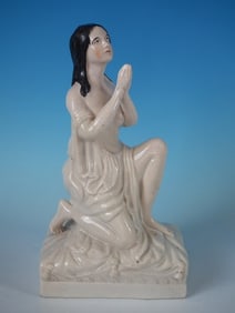 Staffordshire praying lady figure