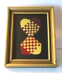 Antique New England interwoven heart love tokens,