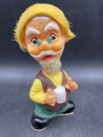 VINTAGE 1950's ALPS JAPAN WINDUP TOY HILLBILLY HOBO