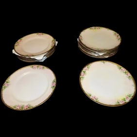 Antique J & C Bavaria Luncheon and Dessert Plates Jaeger & Co