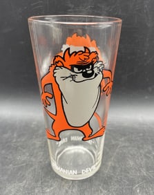 VINTAGE 1973 PEPSI COLLECTOR SERIES TAZMANIAN DEVIL CHARACTER GLASS