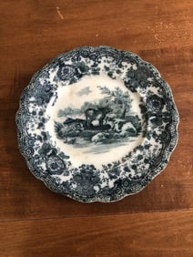 Ridgways Flow Blue Cow Plate
