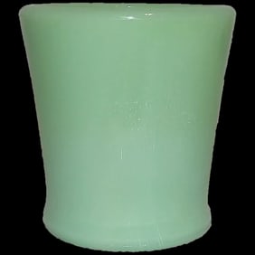 Rare 1945 Fire King Oven Glass D Handle Jadeite Coffee Mug