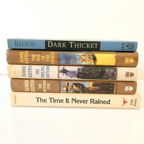 Elmer Kelton Set of 5 Western Books Includes 1st Editions