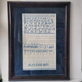 1905 Antique Cross Stitch Sampler