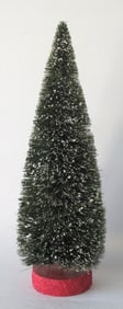 Huge antique bottle brush Christmas tree.