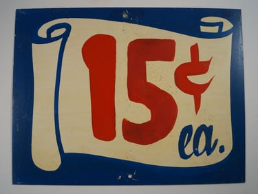 Soda Fountain Tin Trade Sign Country Store #14