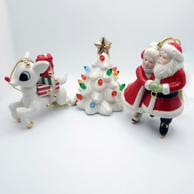 Lenox Treasured Traditions Set of 3 Ornaments