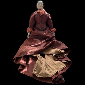 Large 29" China Head Doll hand made clothing