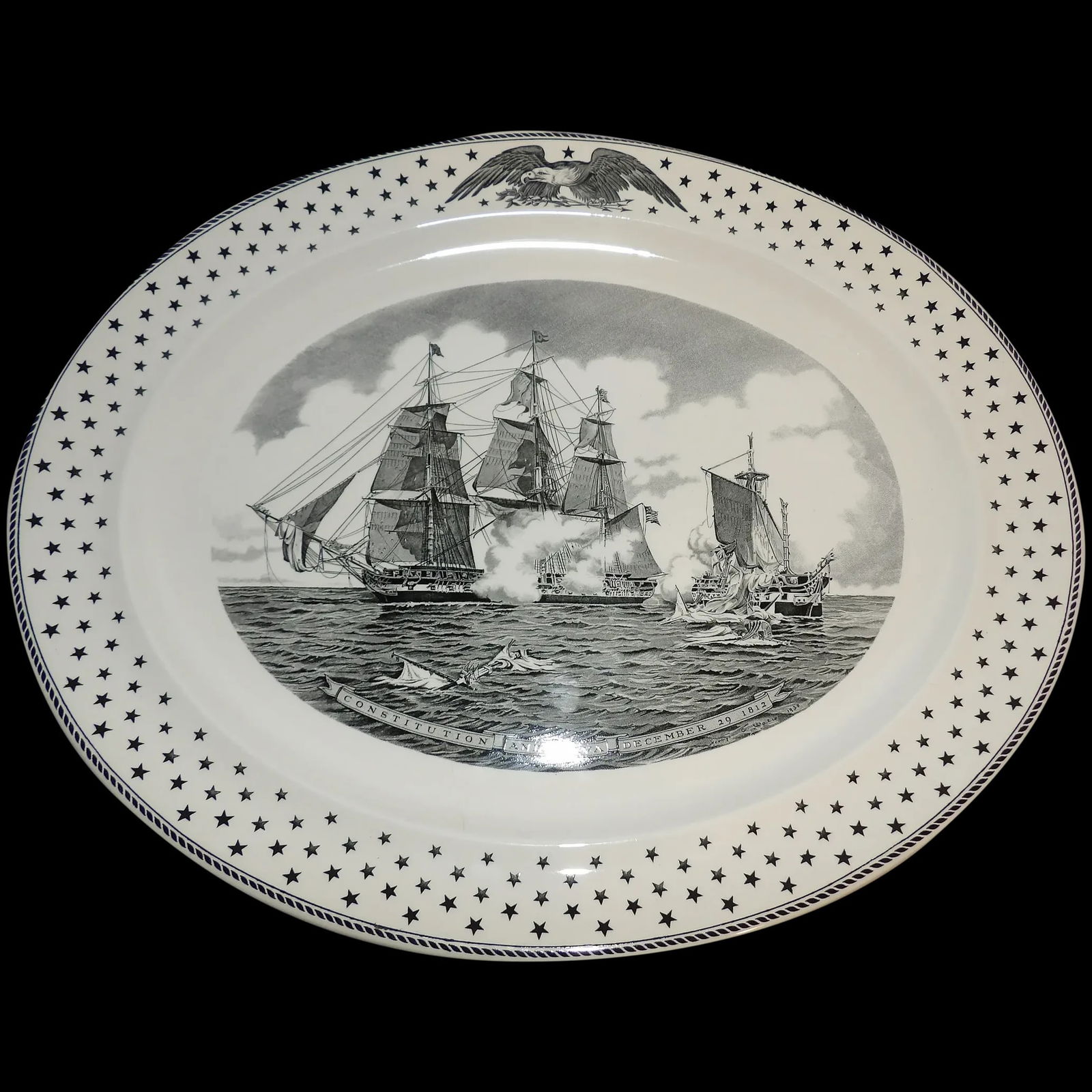 Old Ironsides Wedgewood and Sons (British, Staffordshire, 1759-present) Large Platter (1 of 10)