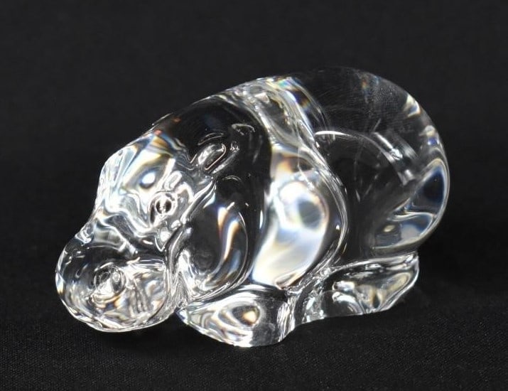 STEUBEN SIGNED CRYSTAL HIPPO PAPERWEIGHT (1 of 5)