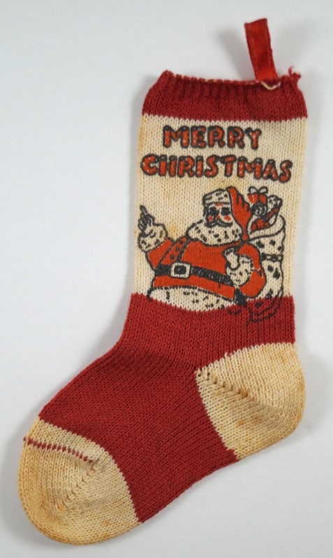 Santa Claus Merry Christmas Mini Stocking (1 of 2)