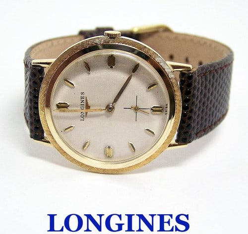 Vintage 14k Longines Mens Winding Watch Cal 23z 1960s Exlnt Condition Serviced Auction