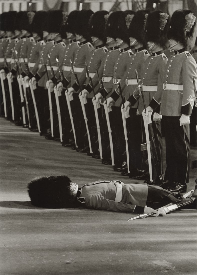 JOHN LOENGARD - Guardsman Faints Waiting For Queen (1 of 1)