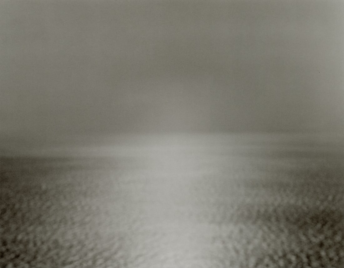 HIROSHI SUGIMOTO - Bay of Sagami, Atami, 1997: Artist: Hiroshi Sugimoto Title: Bay of Sagami, Atami, 1997 (NEG. 491) Medium: Photo Litho, 2019, Italy Dimensions: 8.45x6.6" Description: Heat Wax Mounted on 8.5x11" Conservation Board Artist Bio: Hir